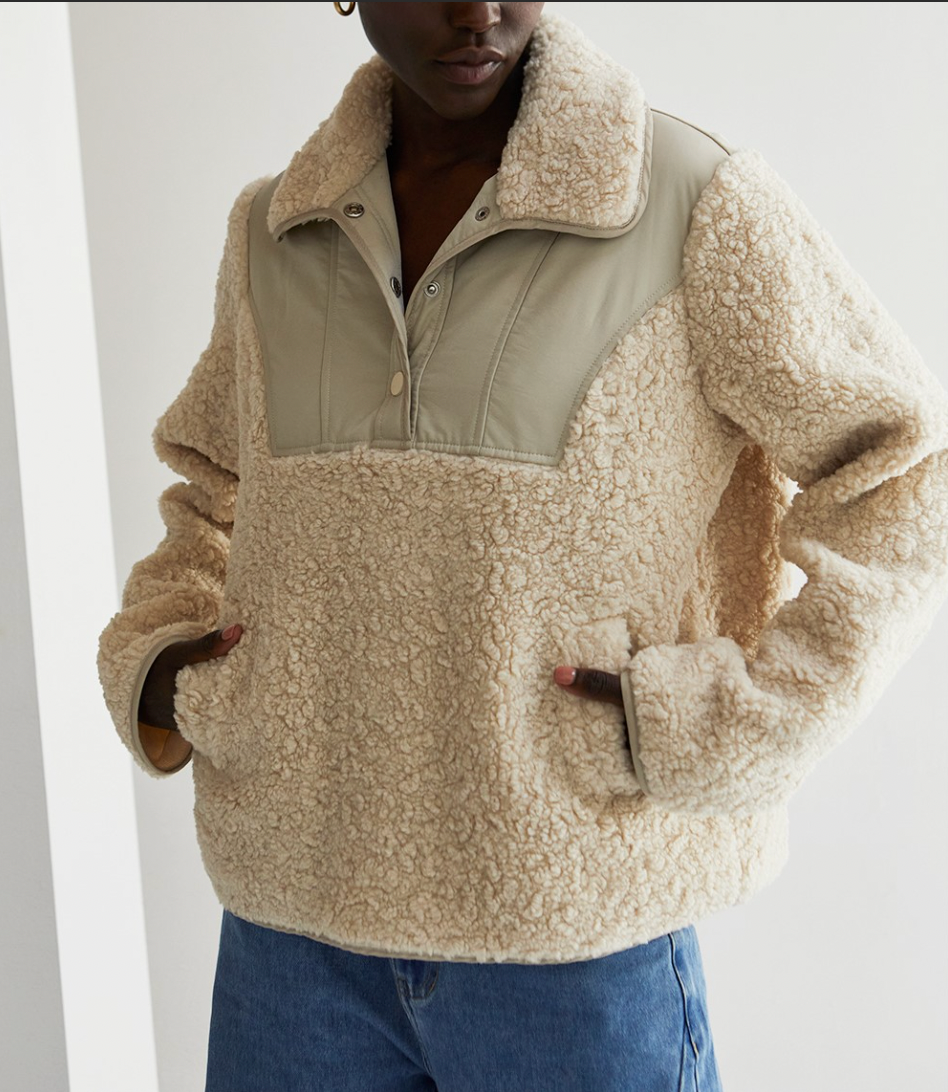 Tna sherpa 2025 fleece jacket