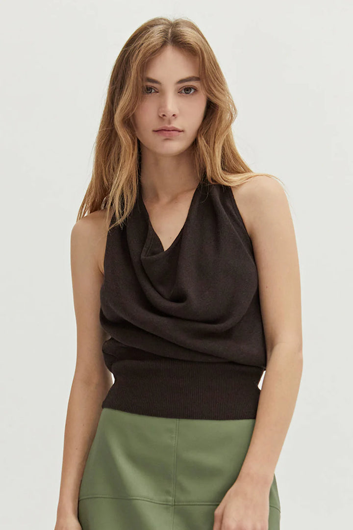 Mila Cowl Neck Halter