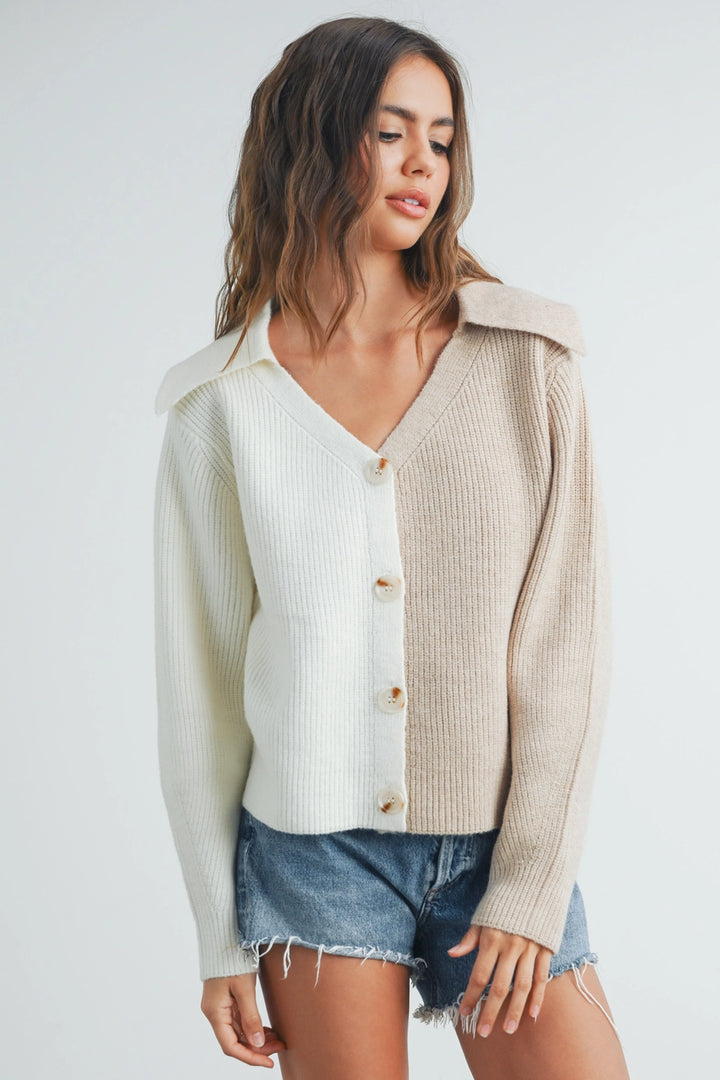 Two Tone Cardi