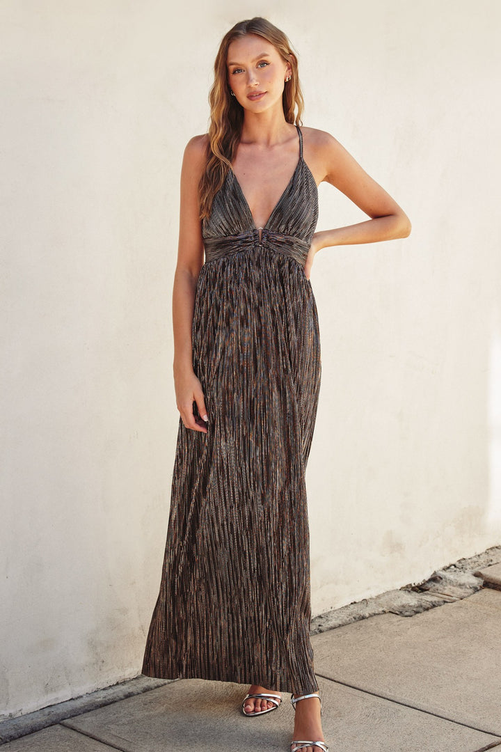 Bronze Plunge Maxi