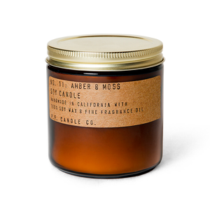 No. 11: Amber & Moss - 12.5 oz Large Soy Candle